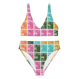 Periodic Table Recycled High-Waisted Bikini